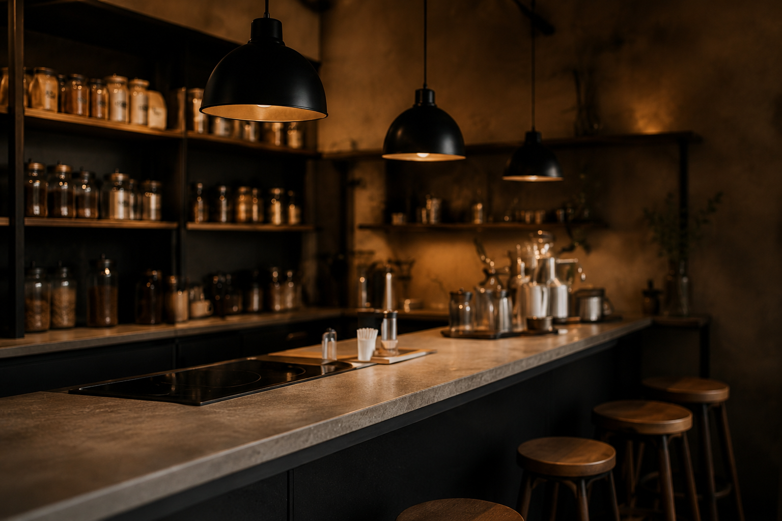 Barra del local Noir Café