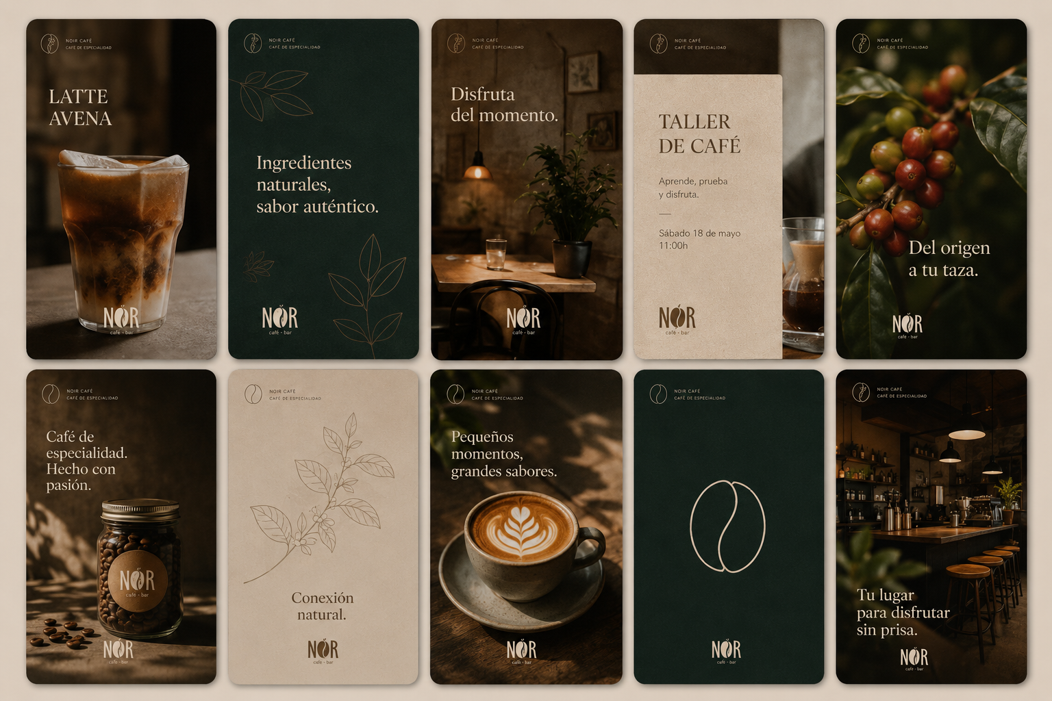 Noir Café — proyecto realizado por BYPO Studio en A Coruña
