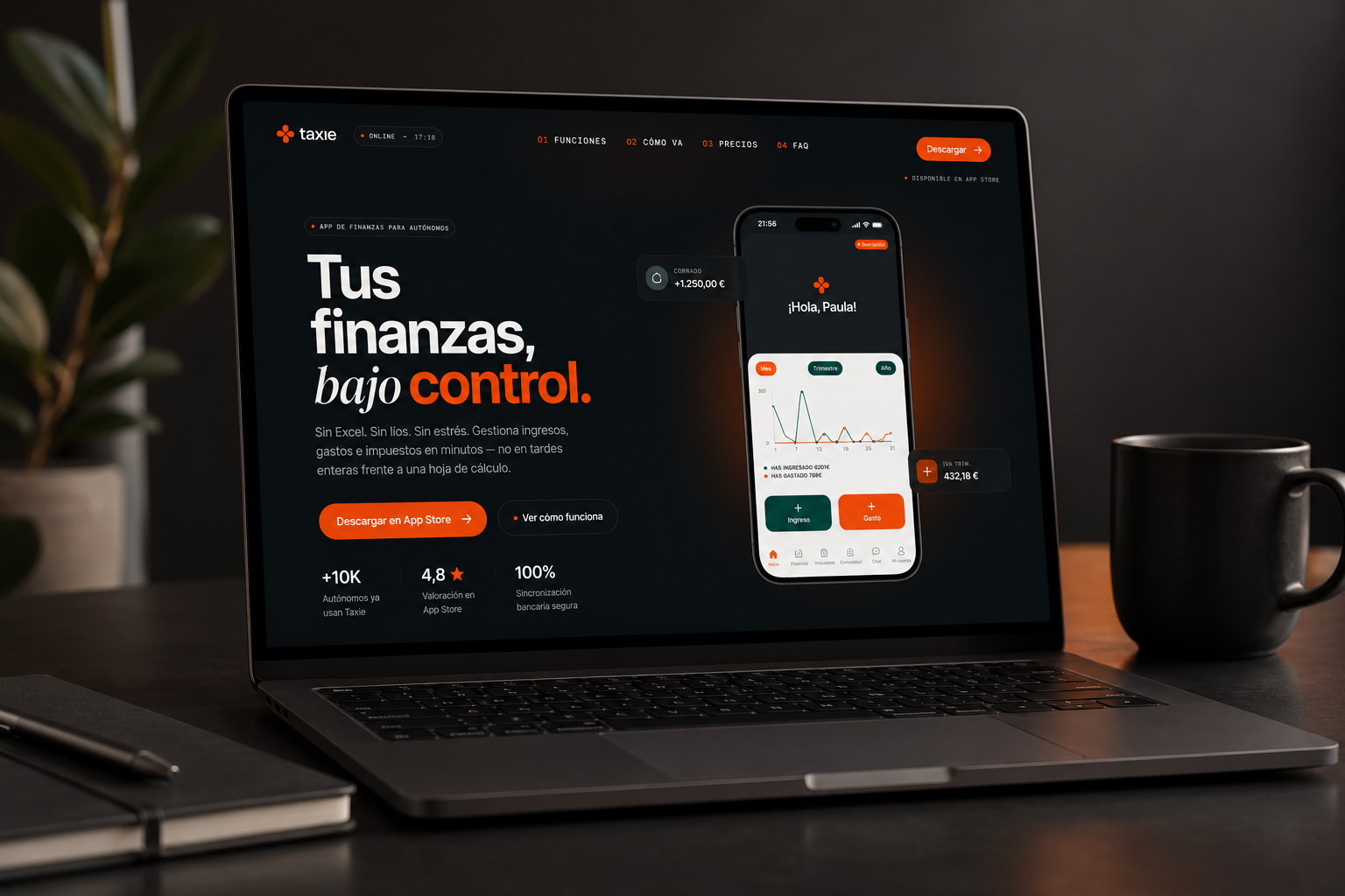Taxie — caso de estudio de BYPO Studio en A Coruña, Galicia