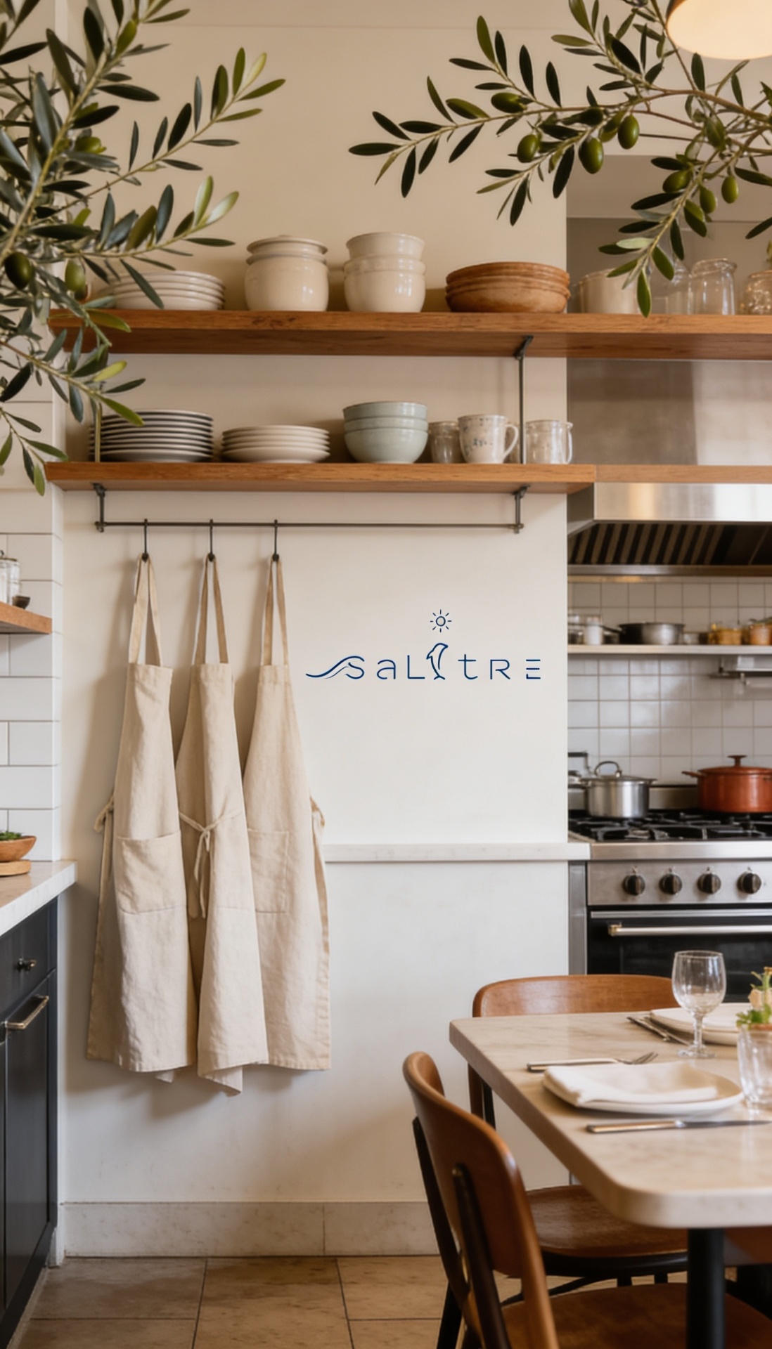 Delantales sala — Salitre Cocina de Mar por BYPO Studio
