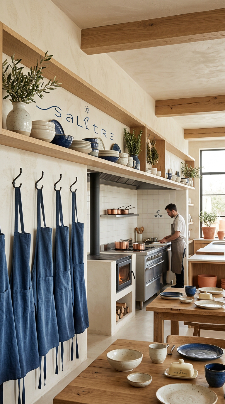 Mural cocina — Salitre Cocina de Mar por BYPO Studio